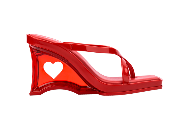 MELISSA GLASS HEEL AD